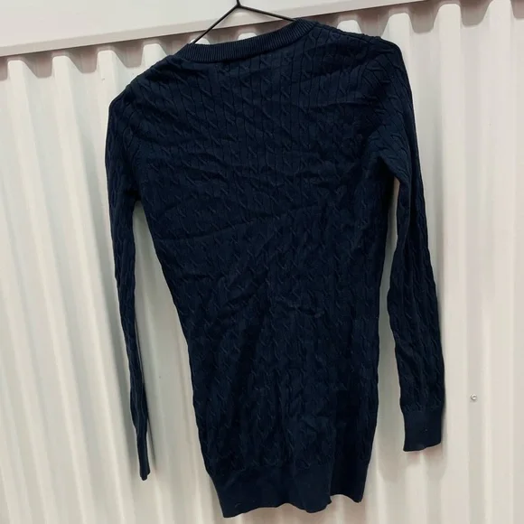 The Limited Women’s Navy Blue V Neck Classic Preppy Cardigan Size Small - Picture 2 of 9